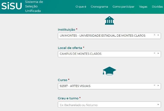 Registro e matrícula – Sisu